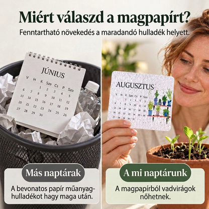 🍃 Elültethető „Timeless” magpapír naptár 2027