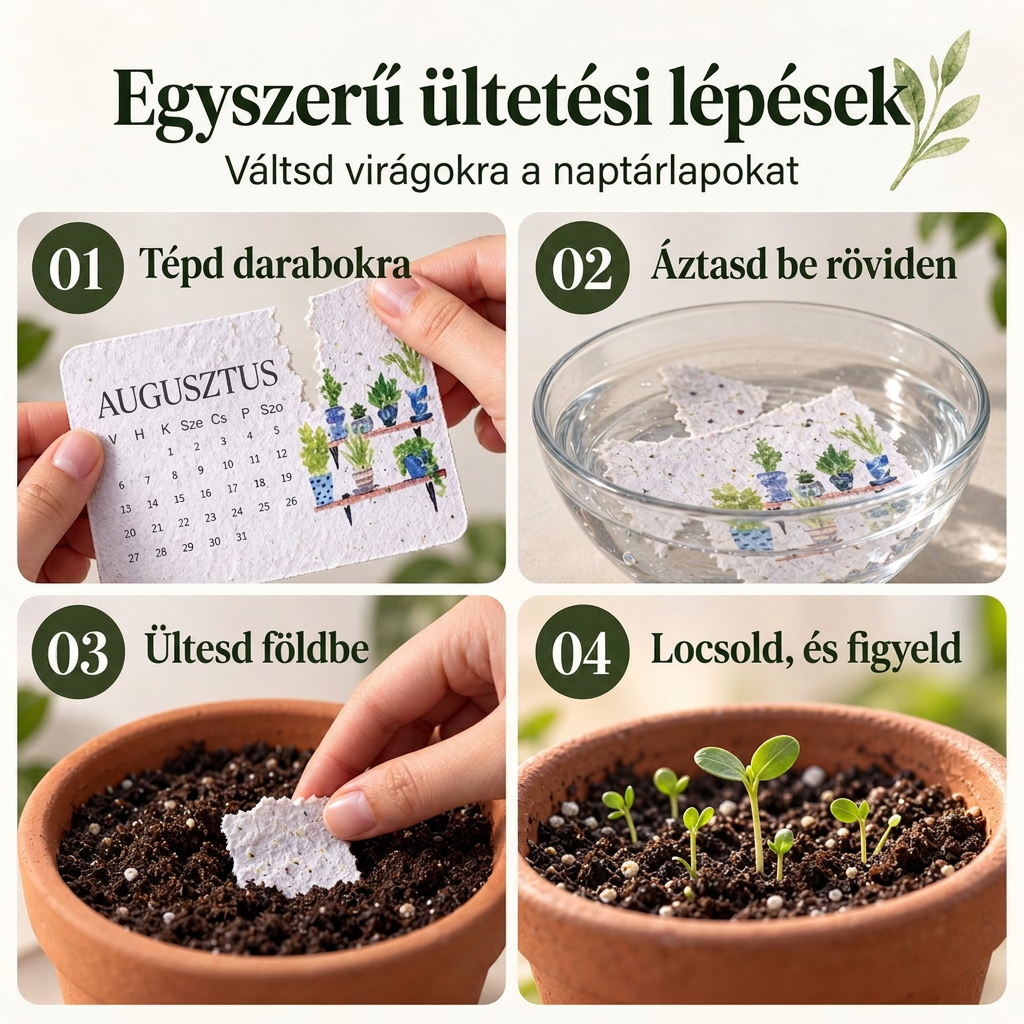 🍃 Elültethető „Timeless” magpapír naptár 2027