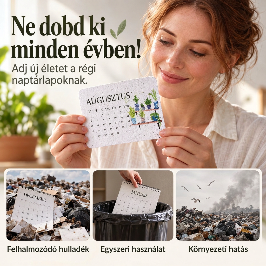🍃 Elültethető „Timeless” magpapír naptár 2027