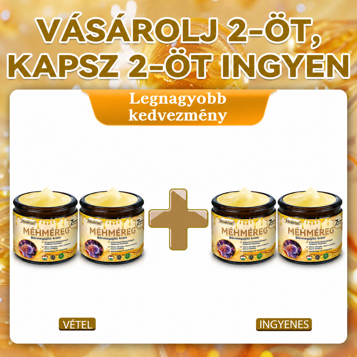 🐝💎 𝐇𝐞𝐚𝐥𝐫𝐢𝐳𝐞® Méhméreg Komplex Arckrém – A természetes bőrápolás új generációja hidratáltabb, simább és ragyogóbb bőrért 🌿✨