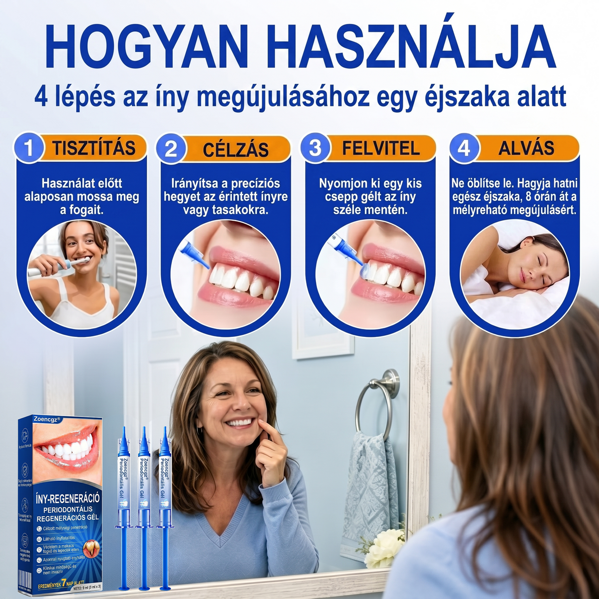 Zoencgz®🦷🔋 Antibakteriális ínyregeneráló gél | Látható eredmények már 7 nap alatt