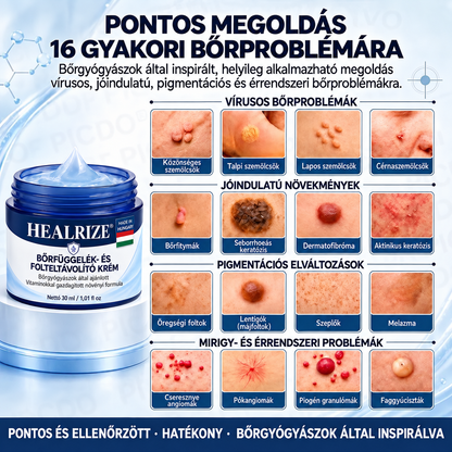 𝐇𝐞𝐚𝐥𝐫𝐢𝐳𝐞®🍄8️⃣ 7 napos krém bőrkinövések és pigmentfoltok ellen (fájdalommentes formula – hegmentes)🌿