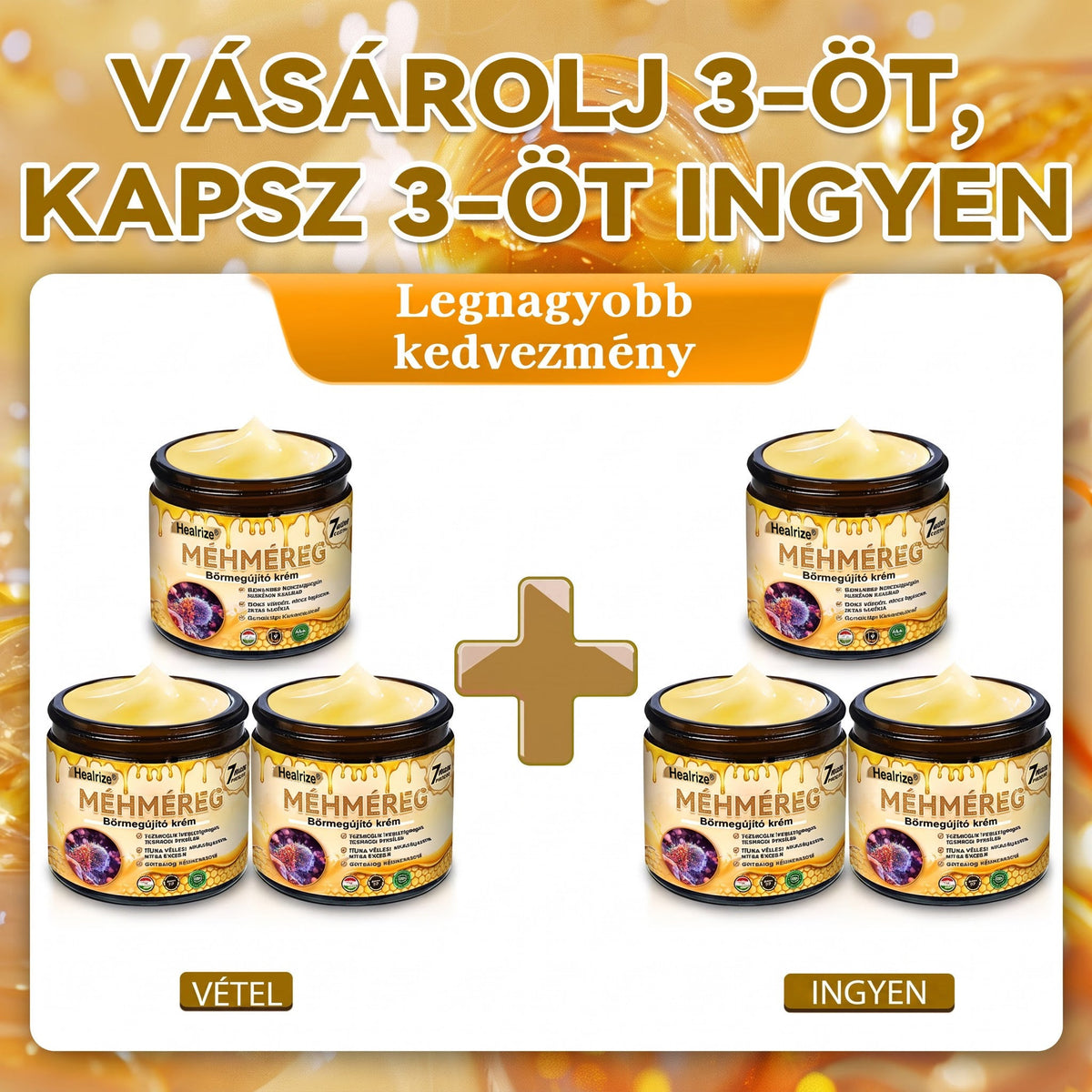🐝💎 𝐇𝐞𝐚𝐥𝐫𝐢𝐳𝐞® Méhméreg Komplex Arckrém – A természetes bőrápolás új generációja hidratáltabb, simább és ragyogóbb bőrért 🌿✨